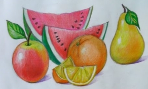 Как научится рисовать фрукты How to draw Fruit | Art School - YouTube